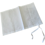 White Nylon Golf Flag 30cm x 46cm (Tie on Flags)