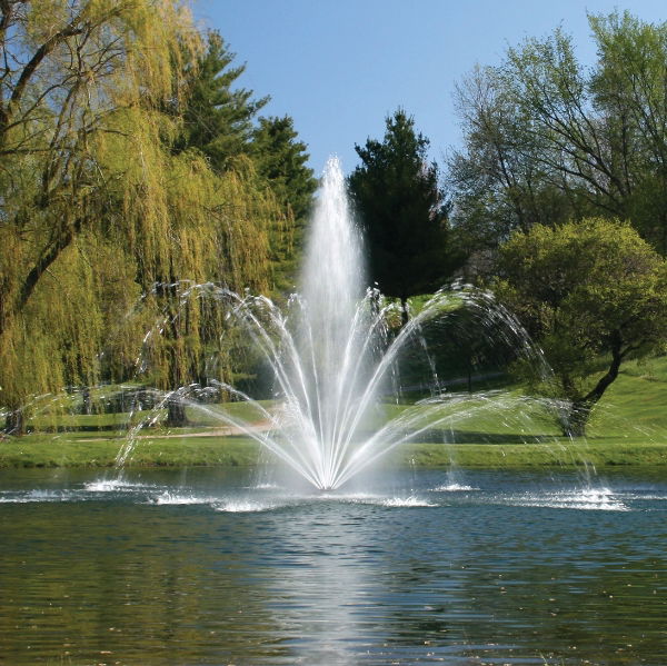 Floating Decorative Fountain MAHOGANY Premium Nozzle