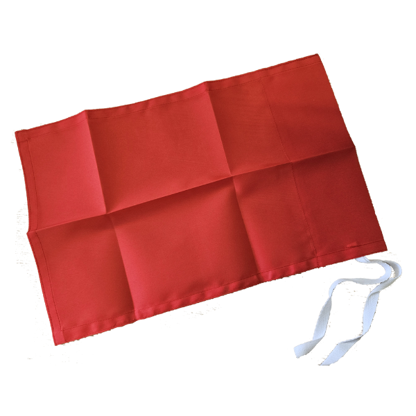 Red Nylon Golf Flags 30cm x 46cm (Tie on Flags)