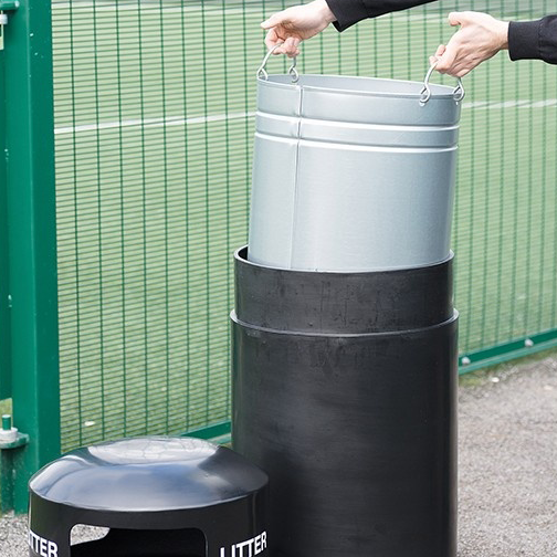 Lockable Bin c/w Galvanised Liner