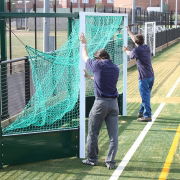 Fence Folding Hockey Goal 2.1m to 2.5m Projection